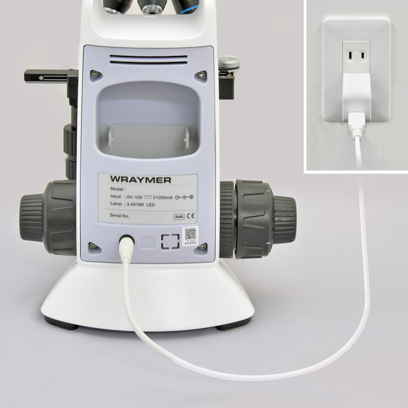 USB-ACアダプタによるコンセント給電